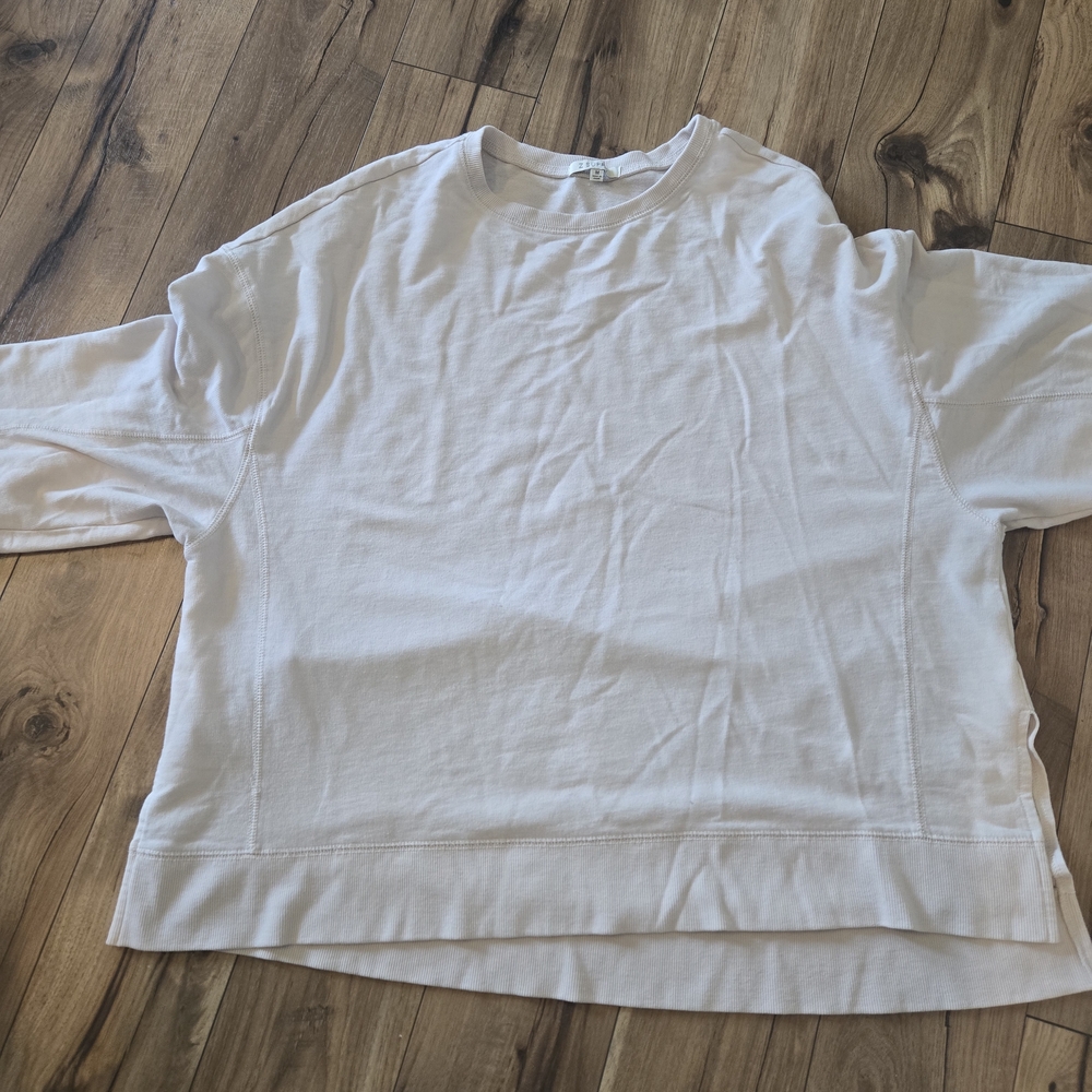Z Supply Classic Cream Long Sleeve Light Sweatshirt